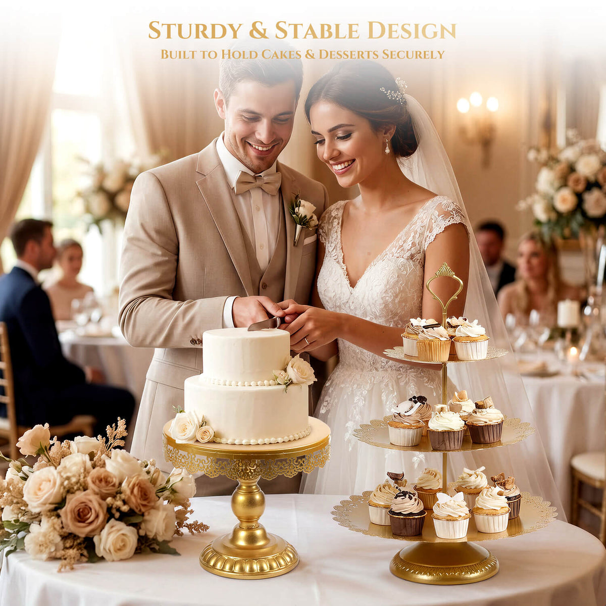 10Pcs Cake Stands Round Cake Stands
