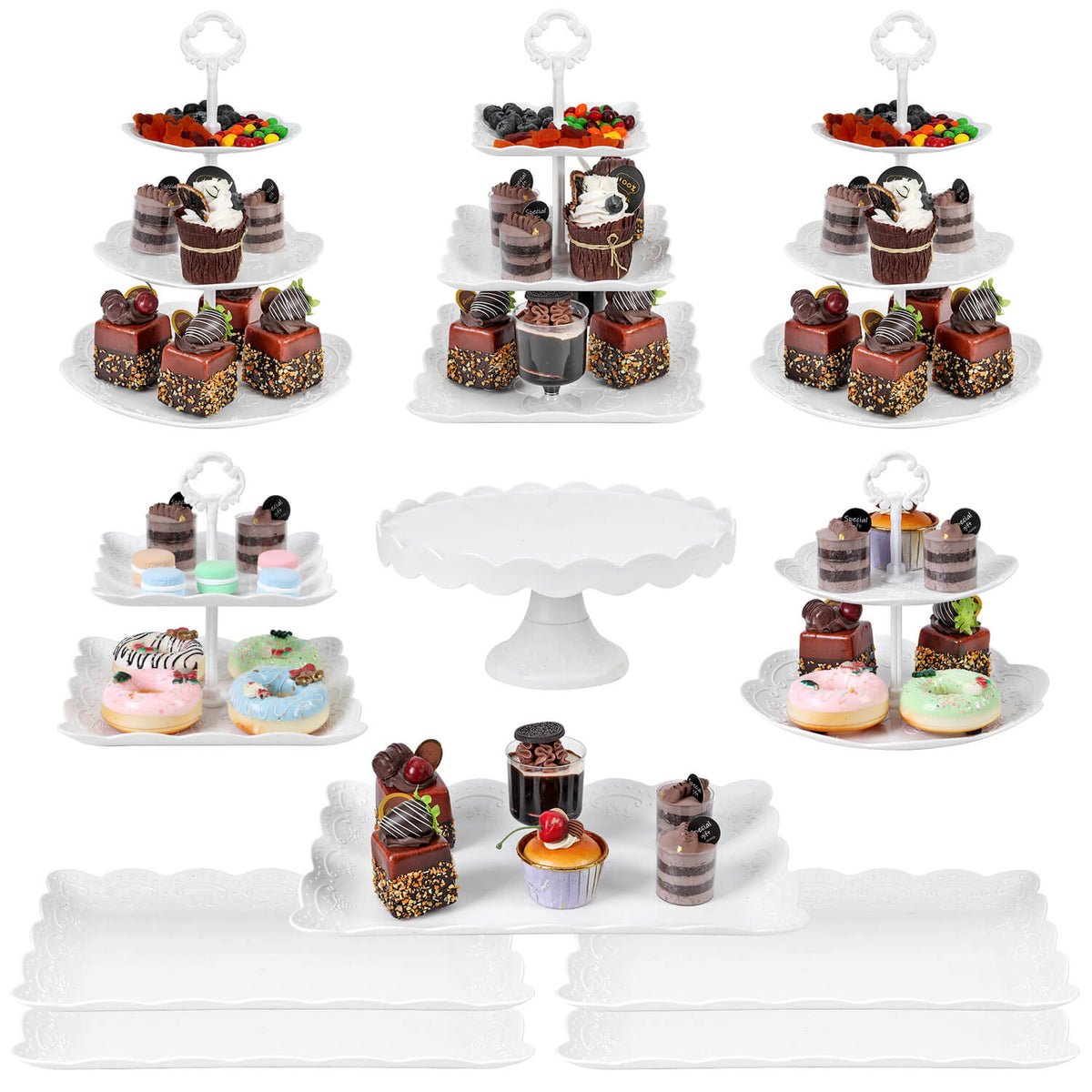 11Pcs Dessert Table Display Set