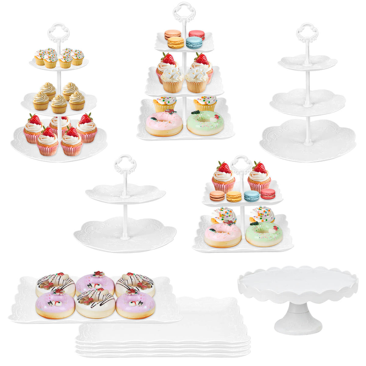 11Pcs Dessert Table Display Set