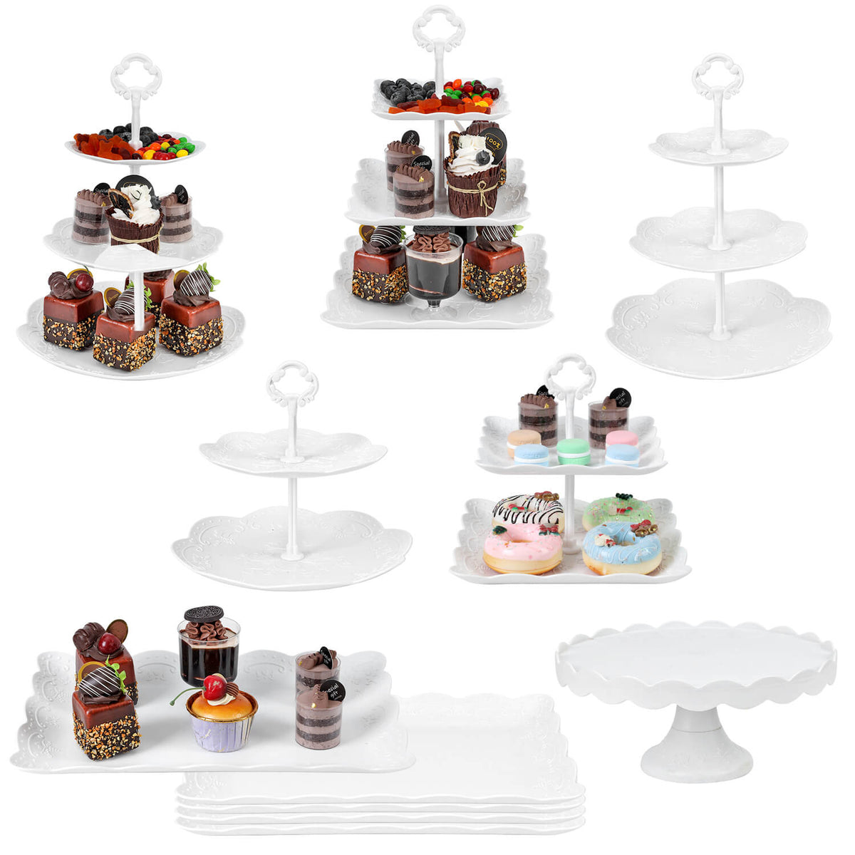 11Pcs Dessert Table Display Set