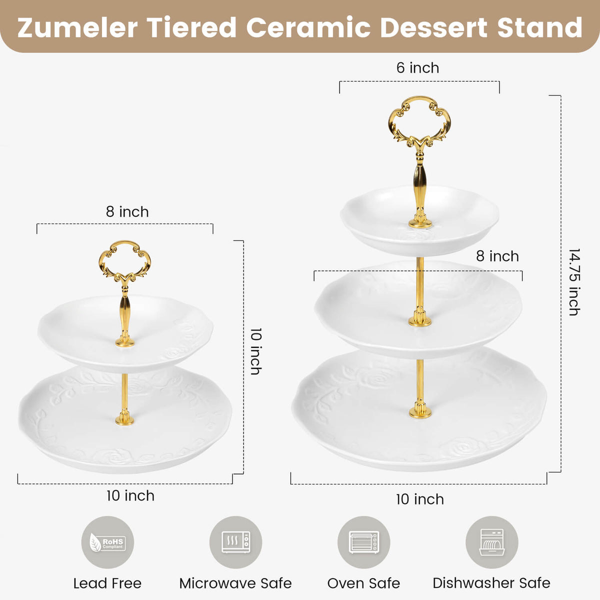 2PCS Cupcake Stand