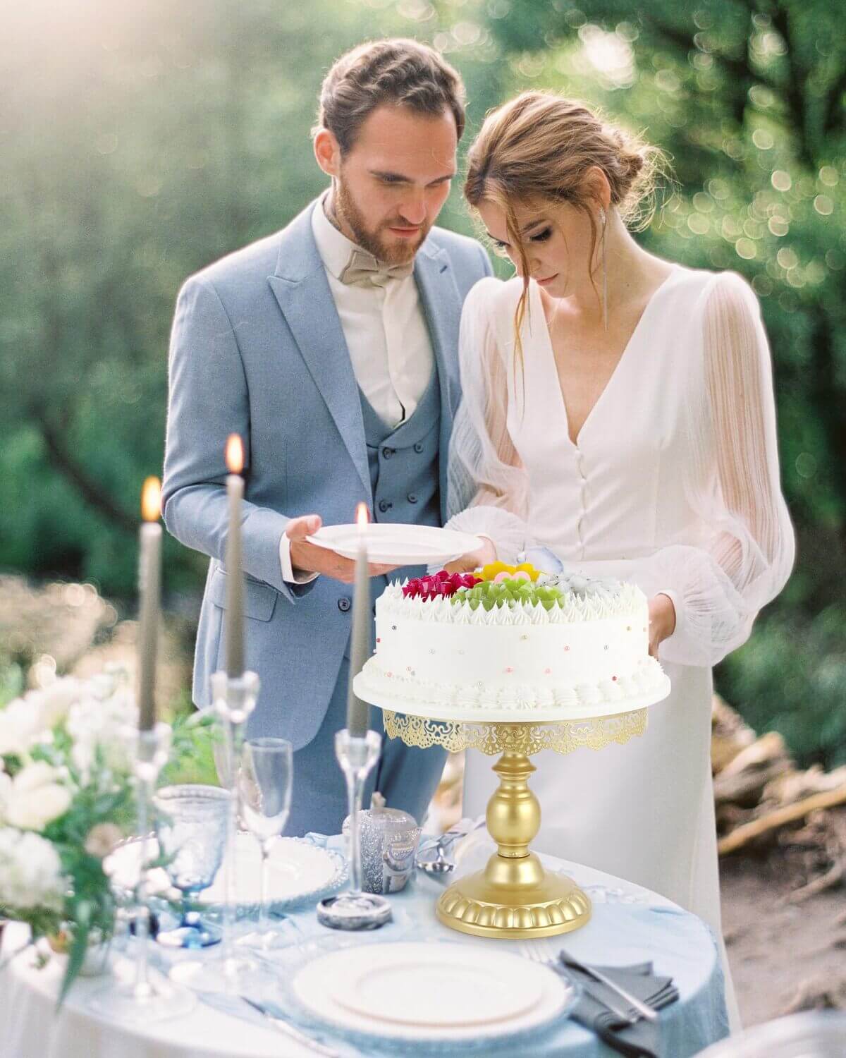 9Pcs Metal Cake Stands