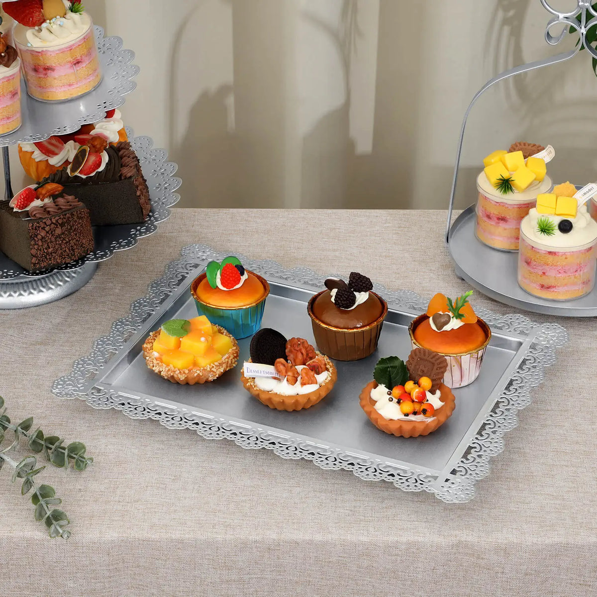 9Pcs Metal Cake Stands