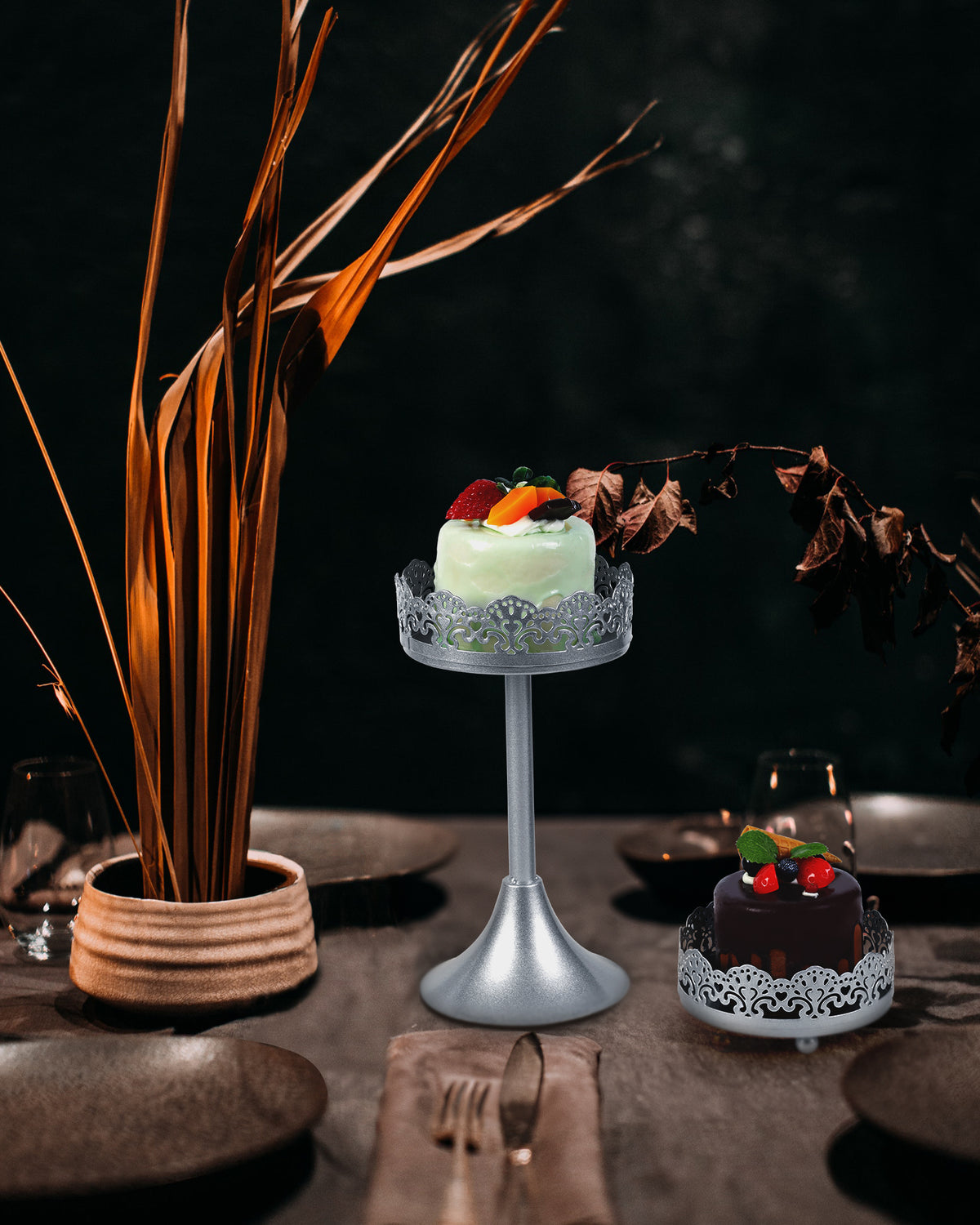 9Pcs Metal Cake Stands