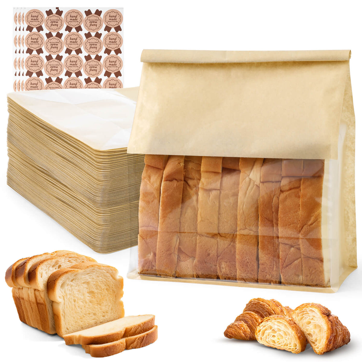 100pcs Bread Bags For Homemade Bread