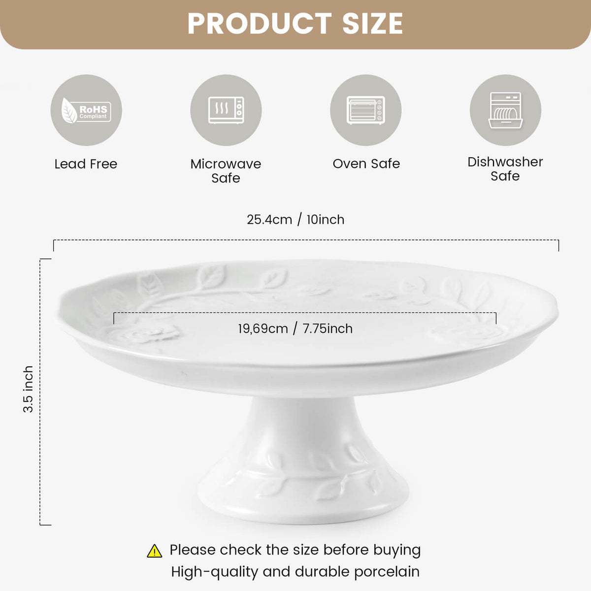 10 inch Wedding Cake Stand